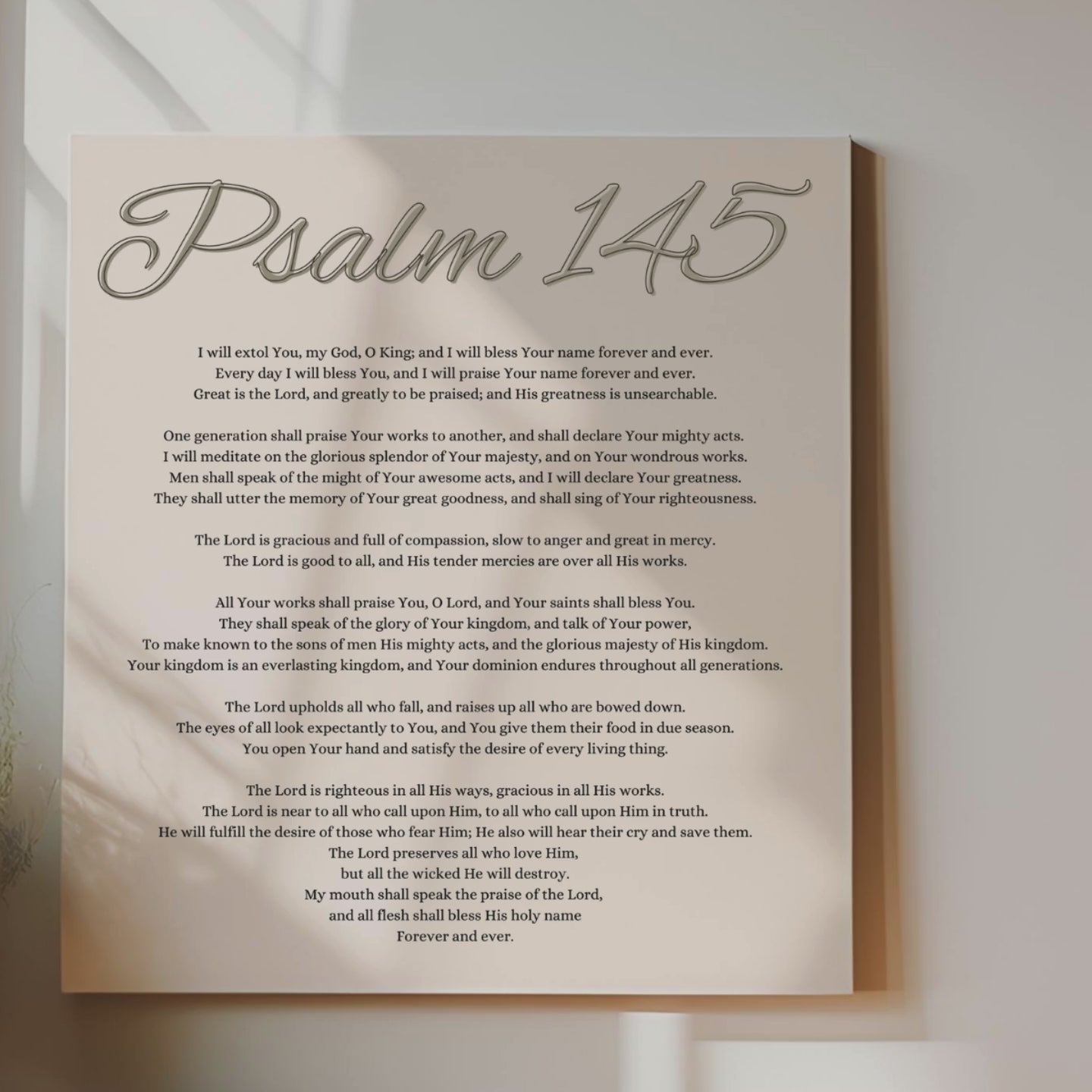 Psalm 145 Art Set